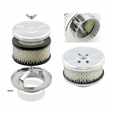 Mr. Gasket CRM AIR CLNR 4IN DEEP DISH 4354